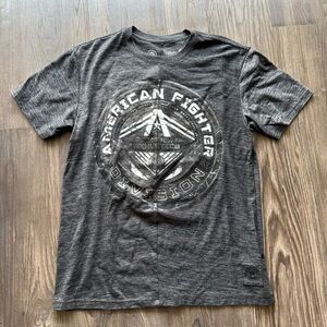 American Fighter Dark Gray Graphic Tee Large L